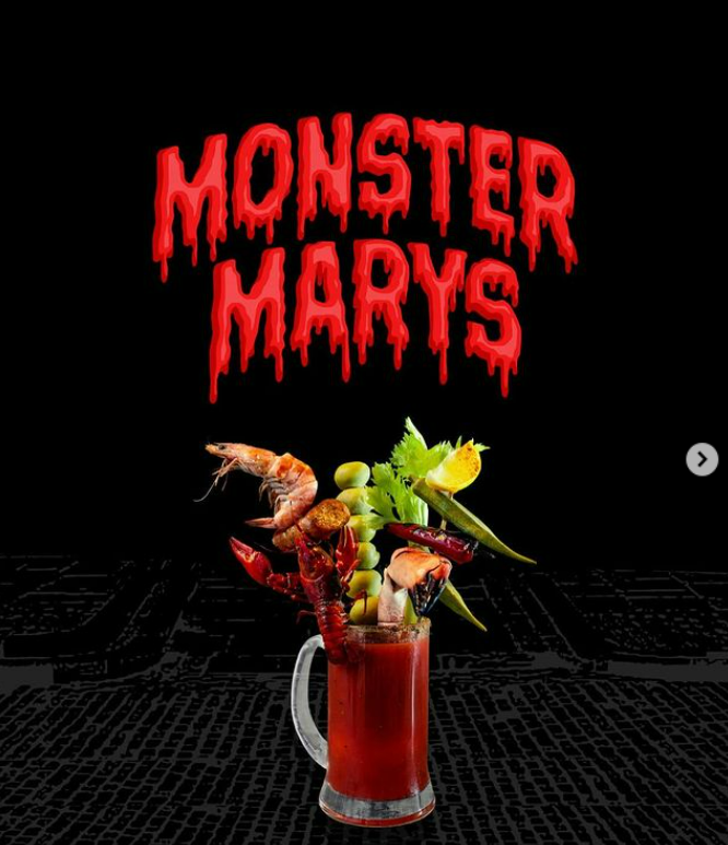 The Monster Mary Bloody Mary Cocktail, created in partnership with Bloody Drinks