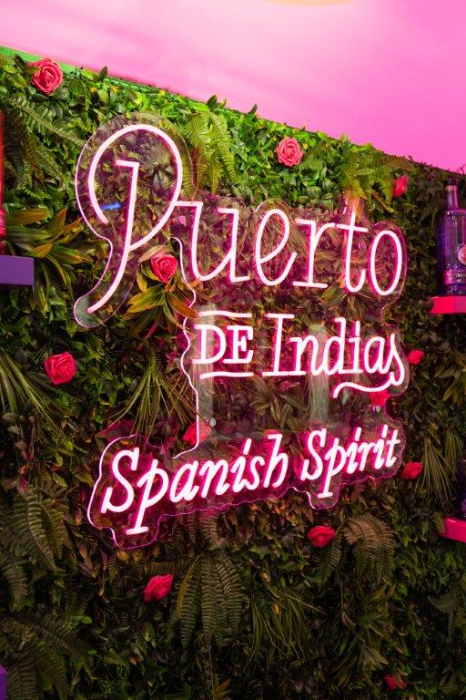Puerto di Indias branded bar for the London Cocktail Week Activation